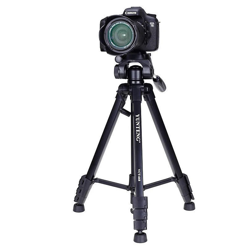 YUNTENG VCT-668 Portable Professional Tripod Live Vlog Video Recording for Camera Phone Selfie LED Light Ring Light Bracket