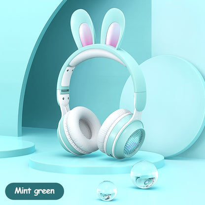 Wireless Rabbit Luminous Extendable Wheat Headphones
