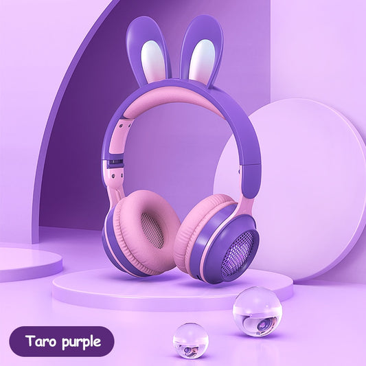 Wireless Rabbit Luminous Extendable Wheat Headphones