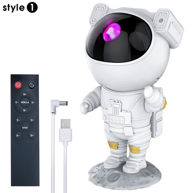 Astronaut Galaxy Light Projector, Nebula Night Light - 360°Rotation Magnetic Head