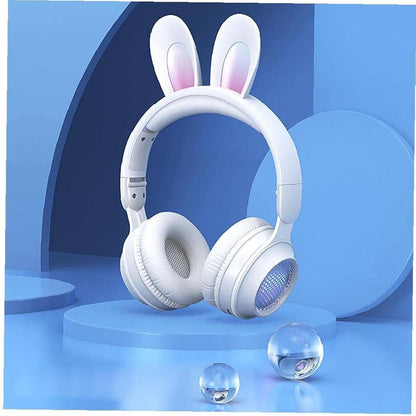 Wireless Rabbit Luminous Extendable Wheat Headphones