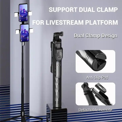 Lung K28 Wireless Selfie Stick for Live Broadcasting - Extendable Monopod for Effortless Selfies, Vlogging, and Streaming