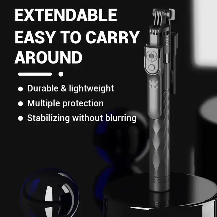 Lung K28 Wireless Selfie Stick for Live Broadcasting - Extendable Monopod for Effortless Selfies, Vlogging, and Streaming