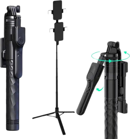 Lung K28 Wireless Selfie Stick for Live Broadcasting - Extendable Monopod for Effortless Selfies, Vlogging, and Streaming