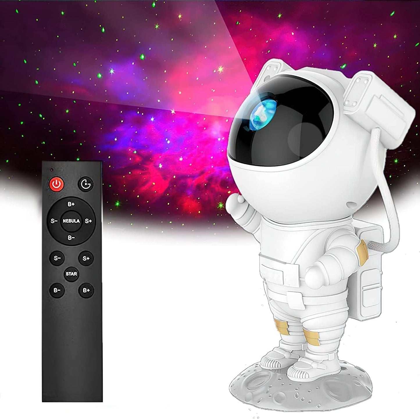 Astronaut Galaxy Light Projector, Nebula Night Light - 360°Rotation Magnetic Head