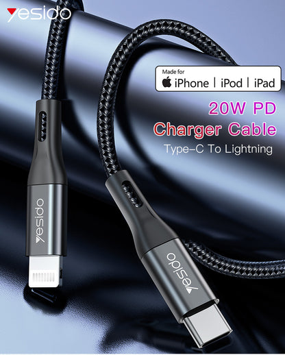 CM11 Type-C To Lightning Data Cable 20W PD