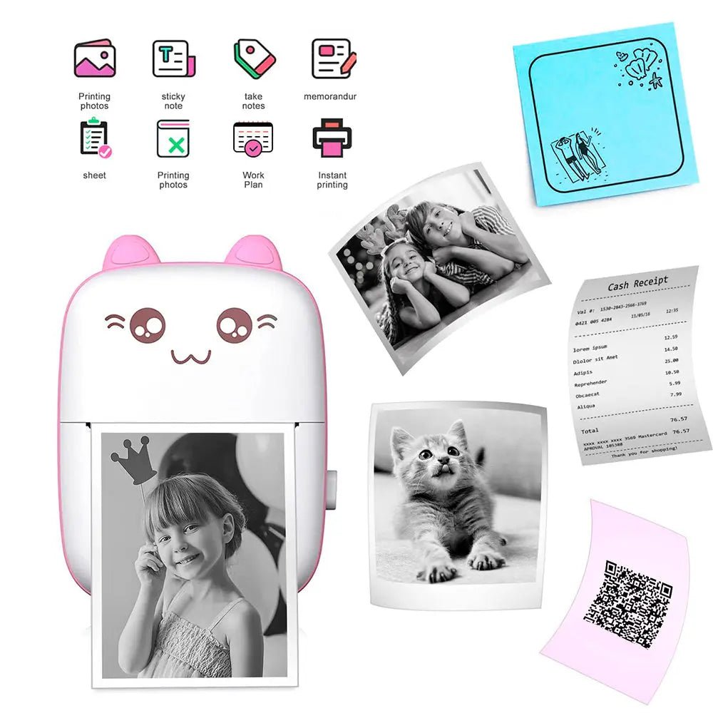 Portable Mini Pocket Printer BT Thermal Printer