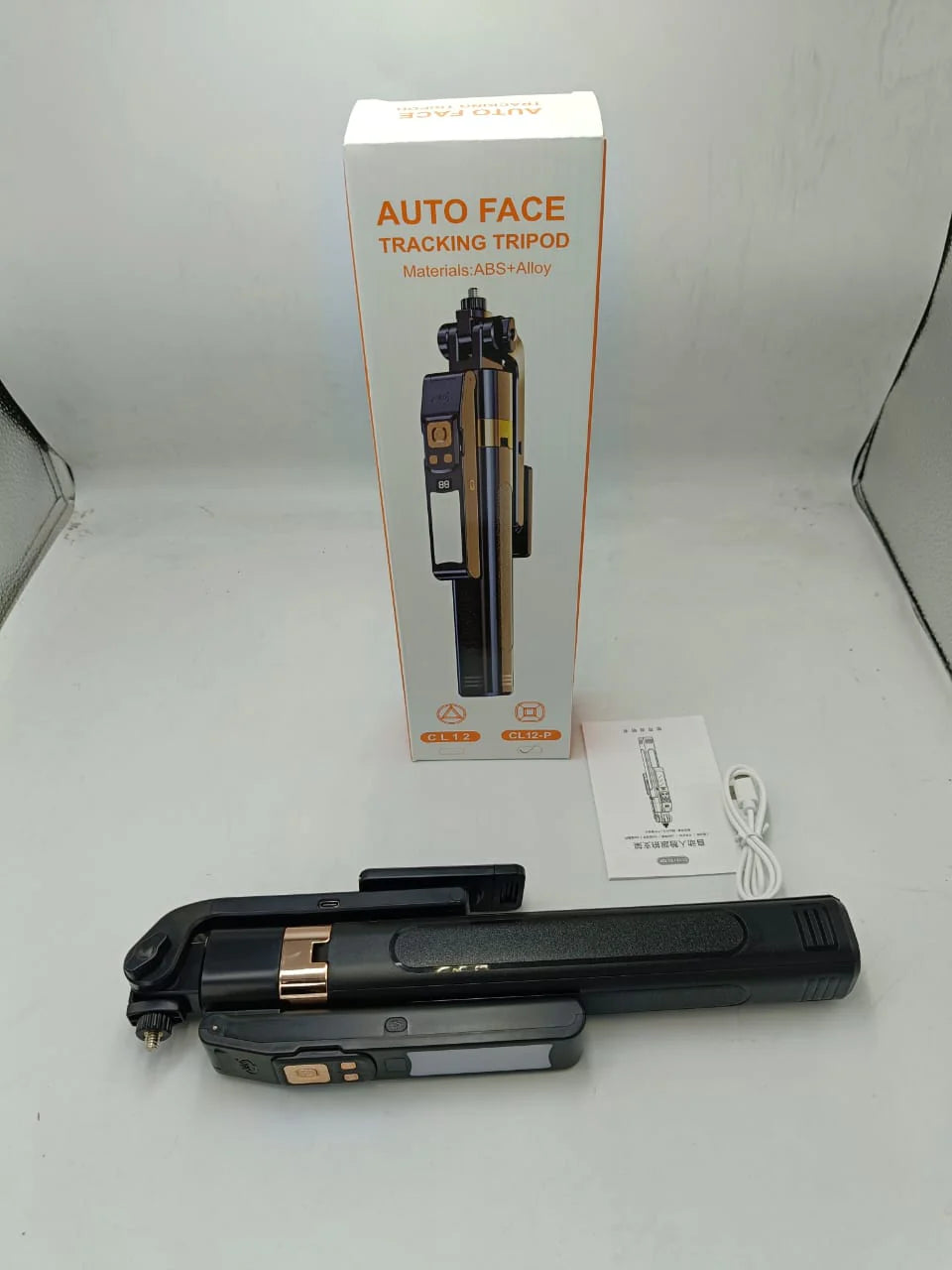 ABS Auto Face Tracking Quadrapod Ai Gimbal & Monopod & Selfie Stick & Tripod With Remote