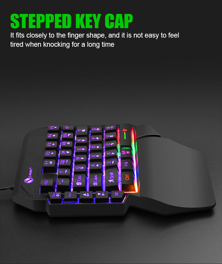 Limeide Single Handed LED Keybaord