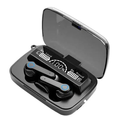Bluetooth Headset - M19 TWS - Noise Cancelling - Waterproof - Works on All Phones - In Ear - Black