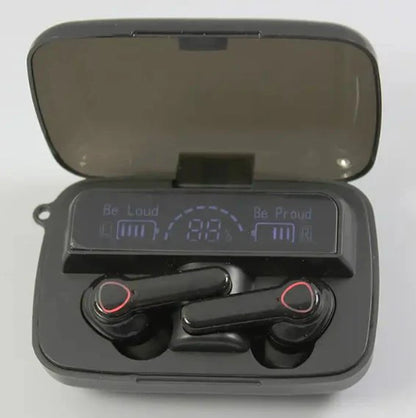 Bluetooth Headset - M19 TWS - Noise Cancelling - Waterproof - Works on All Phones - In Ear - Black