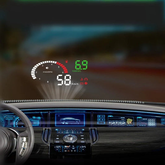 Speedometer HUD OBD2 Digital Speed Meter KMH Speedometer Head Up Display for Car With Speeding Water Temp RPM Alarm