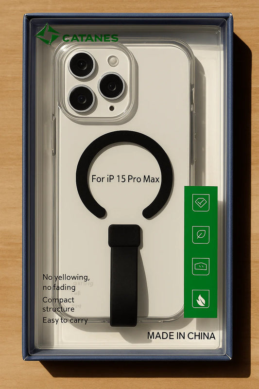 Magnetic Ring Kickstand Case for Iphone – Frosted Protective Back with Grip Holder