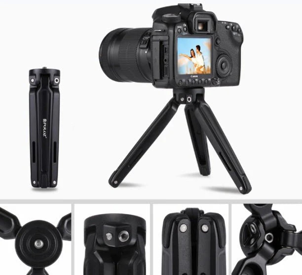 PULUZ Camera Tripod Stand for Mobile Phones,Canon Nikon Sony DSLR Camera Mini Protable Tripod