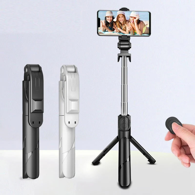 XT02 70cm Stretchable Integrated Multi-function Selfie Stick Tripod Light Smartphone Support Mobile Phone Stand 360 Degree - Selfie Stick
