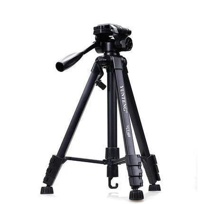 YUNTENG VCT-668 Portable Professional Tripod Live Vlog Video Recording for Camera Phone Selfie LED Light Ring Light Bracket