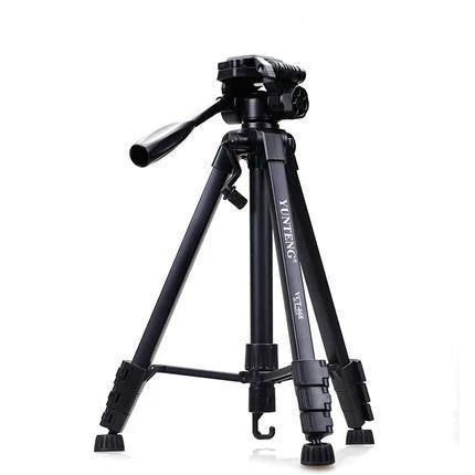 YUNTENG VCT-668 Portable Professional Tripod Live Vlog Video Recording for Camera Phone Selfie LED Light Ring Light Bracket