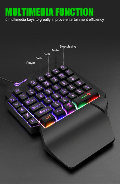 Limeide Single Handed LED Keybaord