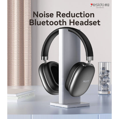 Yesido EP05 Wireless Bluetooth Headset, 32mm Driver, 20Hz-20kHz Frequency Range, Bluetooth 5.2 Connectivity, Noise Reduction Technology, Black