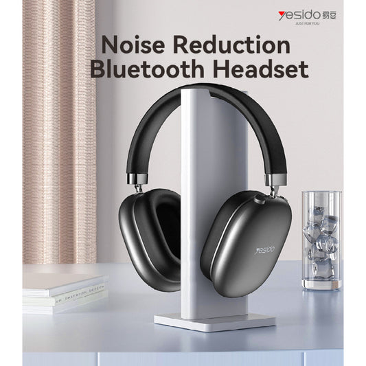 Yesido EP05 Wireless Bluetooth Headset, 32mm Driver, 20Hz-20kHz Frequency Range, Bluetooth 5.2 Connectivity, Noise Reduction Technology, Black
