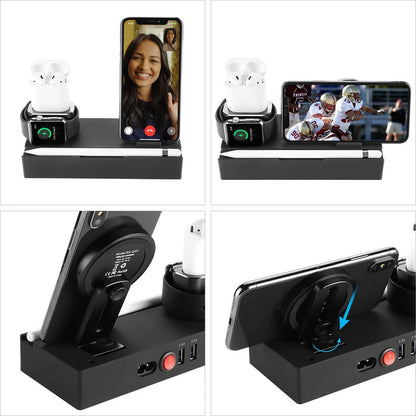 6 in One Wireless Charging Station for Iphone