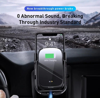 Baseus Wireless Car Charger Mount, Automatic Clamping Gravity Sensor Car Phone Mount