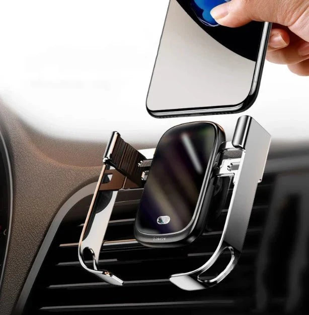 Baseus Wireless Car Charger Mount, Automatic Clamping Gravity Sensor Car Phone Mount