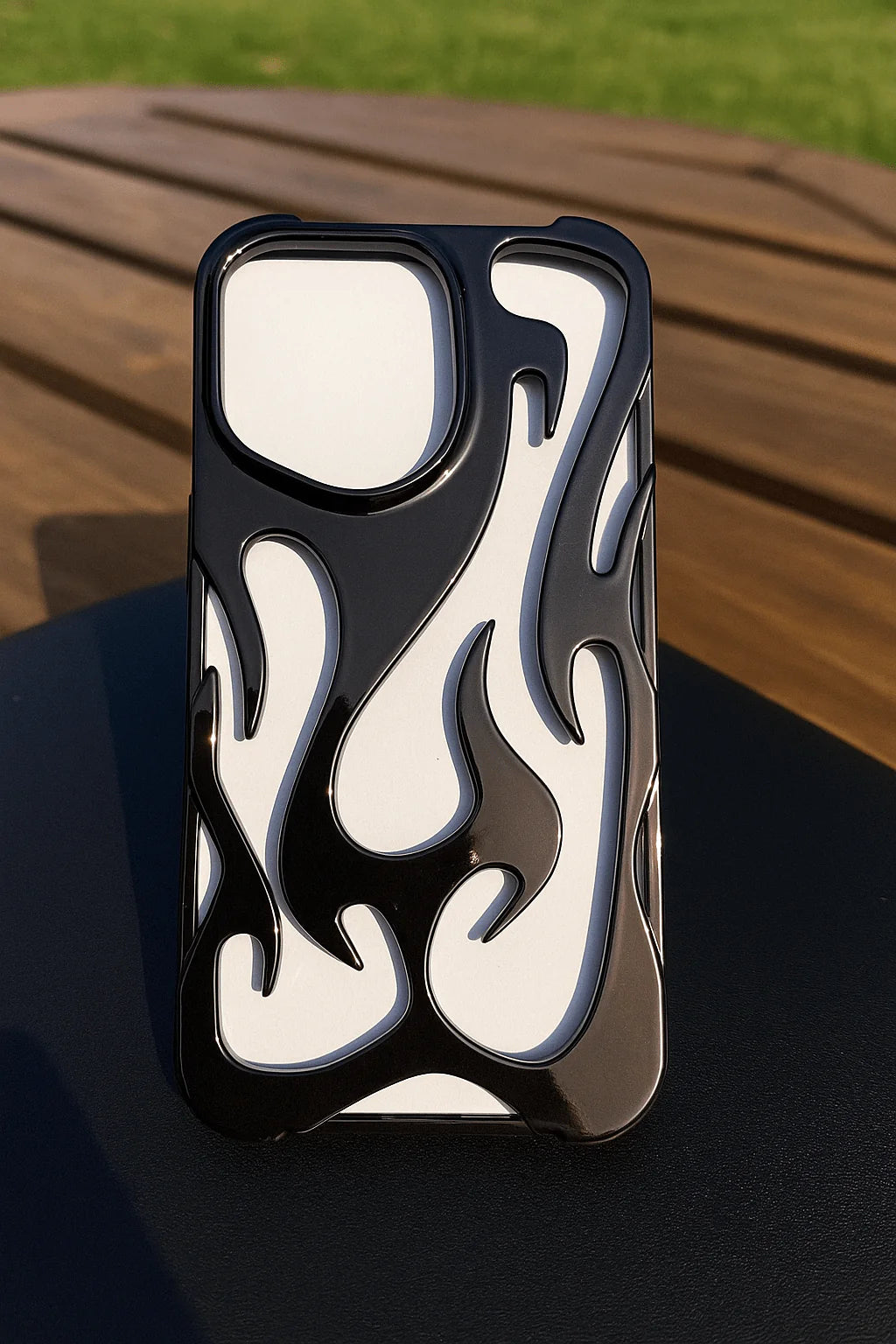 Premium Shiny Electroplating Flame Soft Case for iPhone