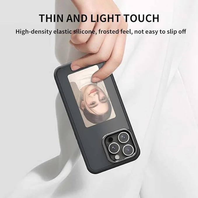 DIY E-Ink Phone Case for iPhone 14 Pro Max APP Operation Smart Photo Rear Projection Customiza Phone Case Instantly Display Photos On The Ink Screen Back Cover Personalize Your Phone case