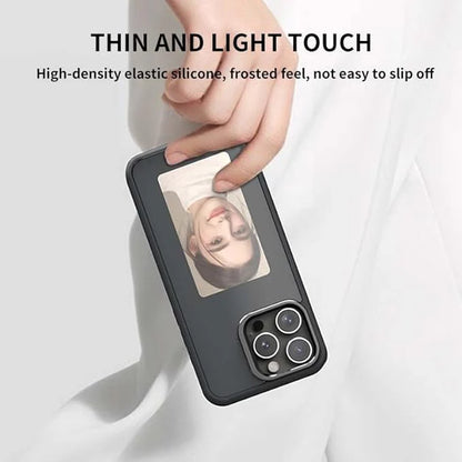 DIY E-Ink Phone Case for iPhone 14 Pro Max APP Operation Smart Photo Rear Projection Customiza Phone Case Instantly Display Photos On The Ink Screen Back Cover Personalize Your Phone case