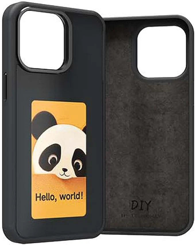 DIY E-Ink Phone Case for iPhone 14 Pro Max APP Operation Smart Photo Rear Projection Customiza Phone Case Instantly Display Photos On The Ink Screen Back Cover Personalize Your Phone case