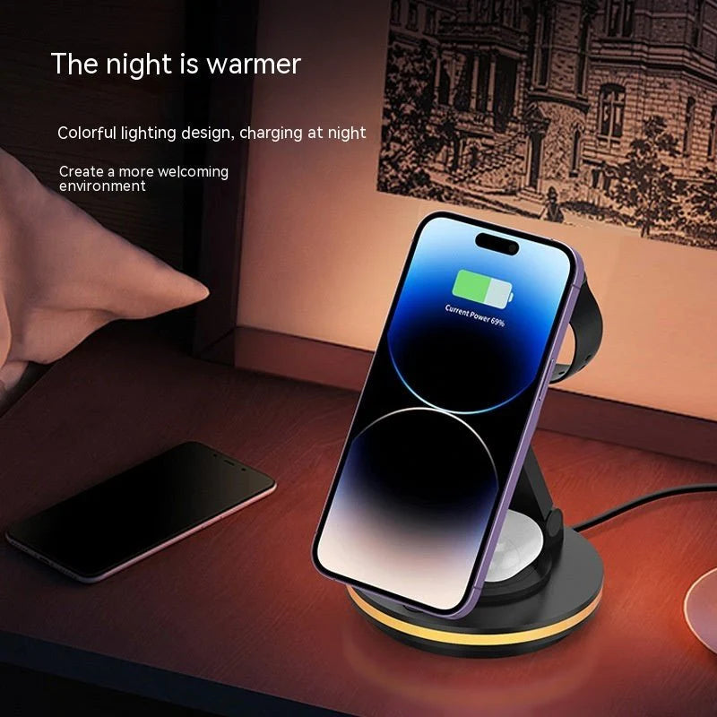 3 in 1 Magnetic Folding Wireless Charging Station