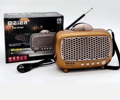 Meier MD-1016BT - Retro Bluetooth Speaker 📻