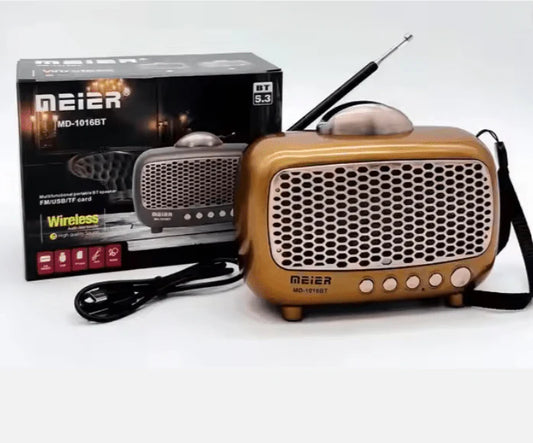 Meier MD-1016BT - Retro Bluetooth Speaker 📻