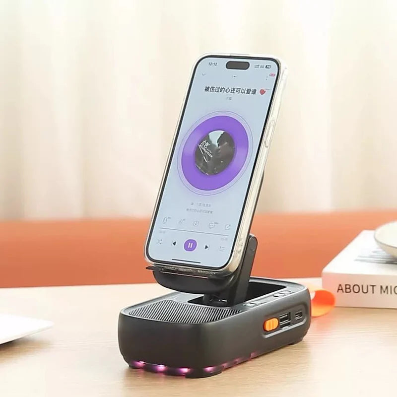 Mobile Phone Holder with Wireless Speaker