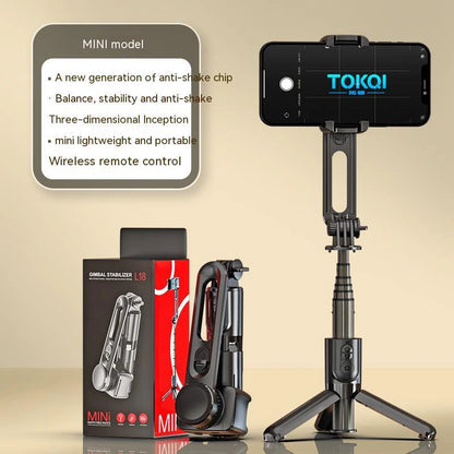 TOKQI L18 Gimbal Stabilizer Selfie Stick Tripod with Light