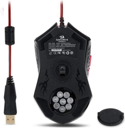 Redragon M601 Centrophorus Wired Gaming Mouse - Black