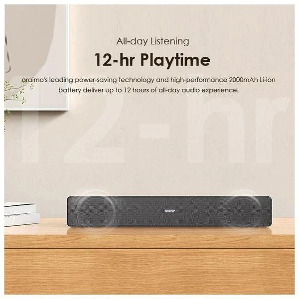 Oraimo OBS-92D Tilt Portable Surround Sound Wireless Soundbar-Black