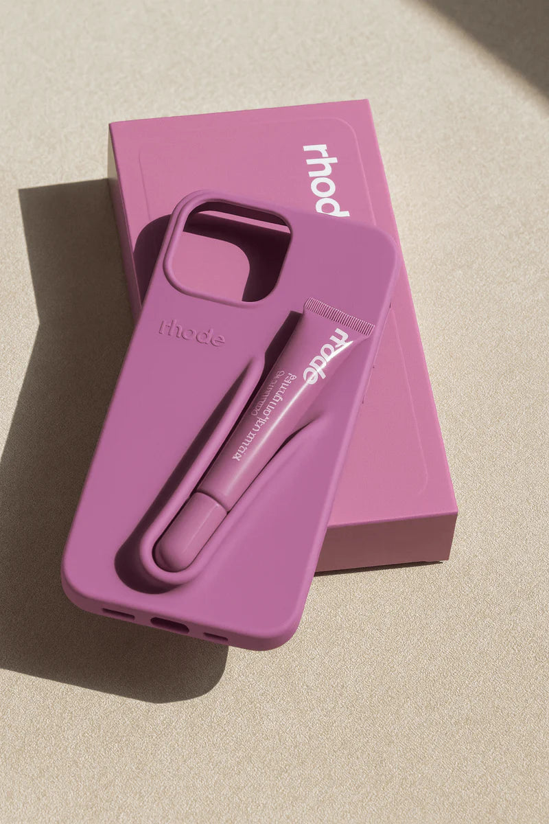 Rhode Original Lip Gloss Holder Phone Case for Iphone with Lip Gloss
