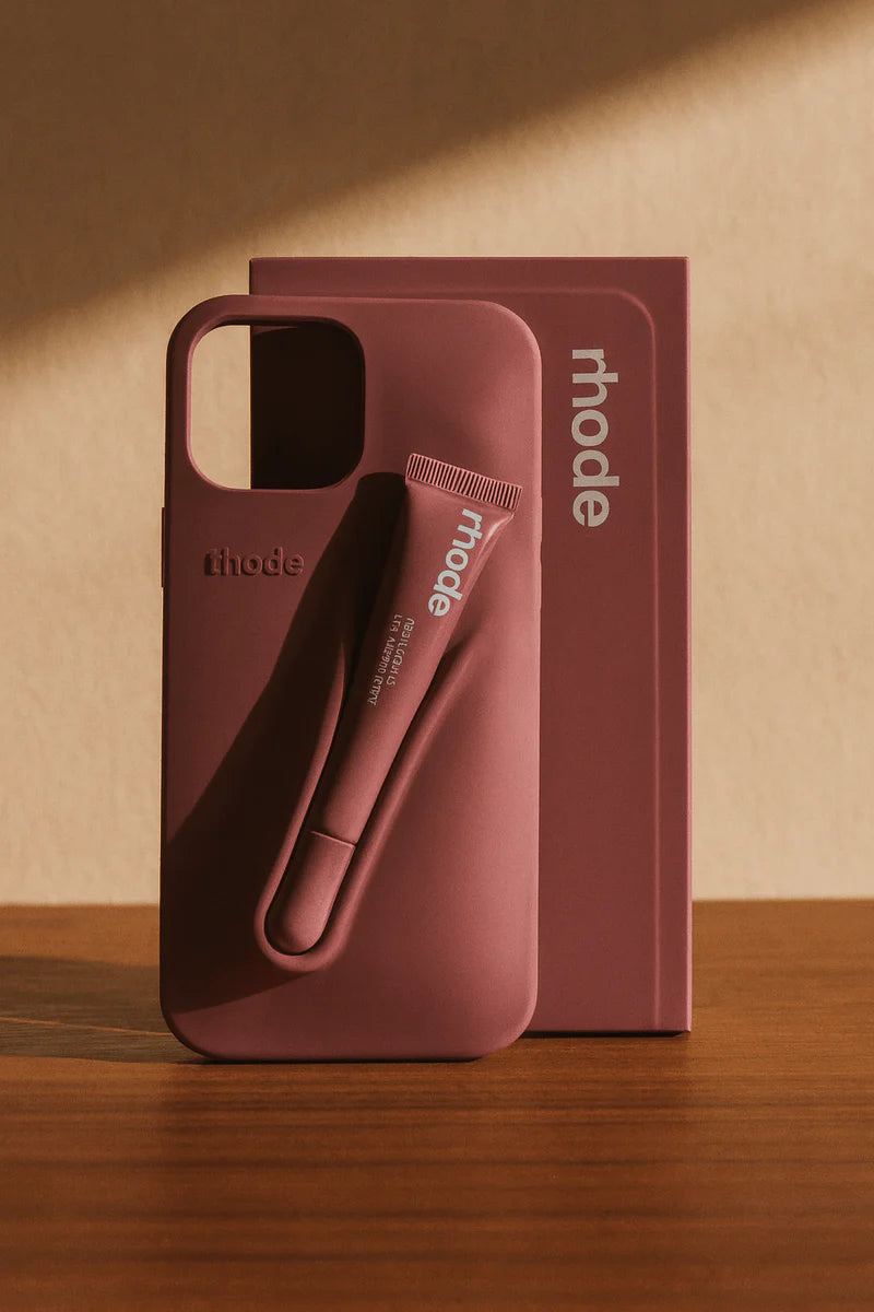 Rhode Original Lip Gloss Holder Phone Case for Iphone with Lip Gloss