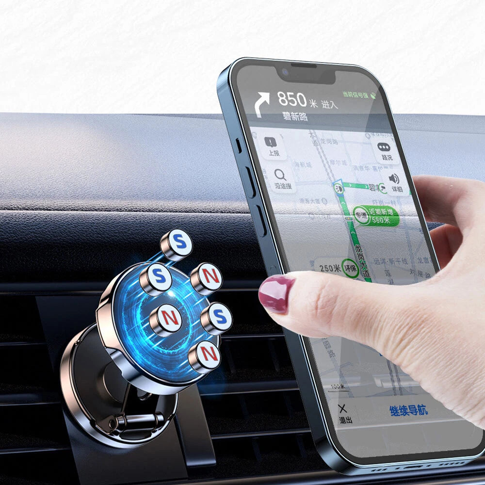 360° Rotating Magnetic Phone Holder Stand Car Dashboard Mount Holder Accessories