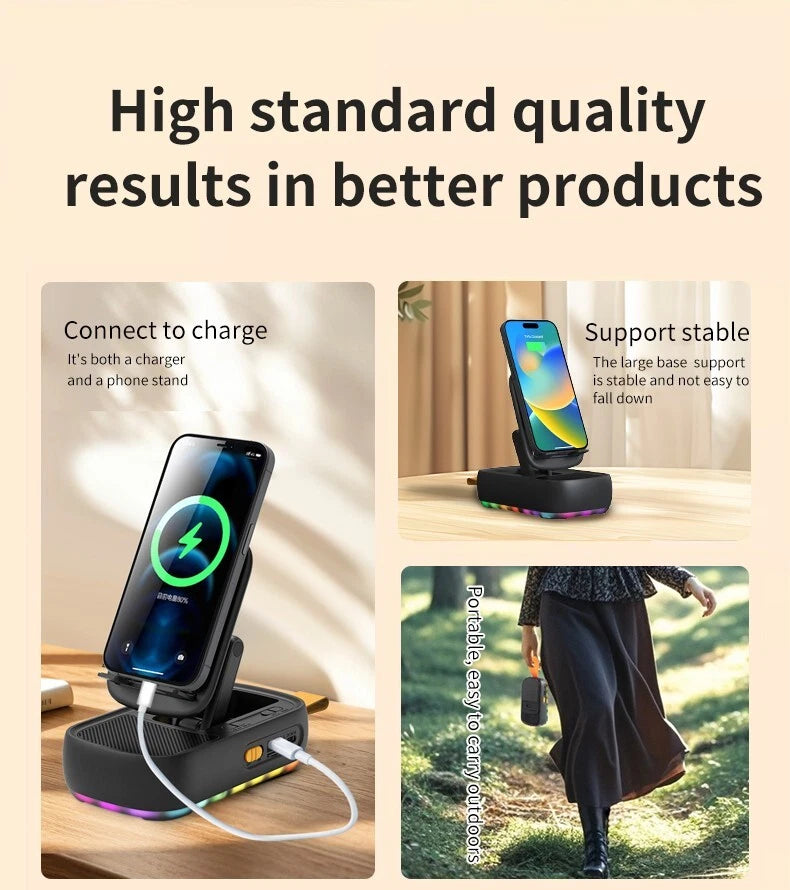 Mobile Phone Holder with Wireless Speaker