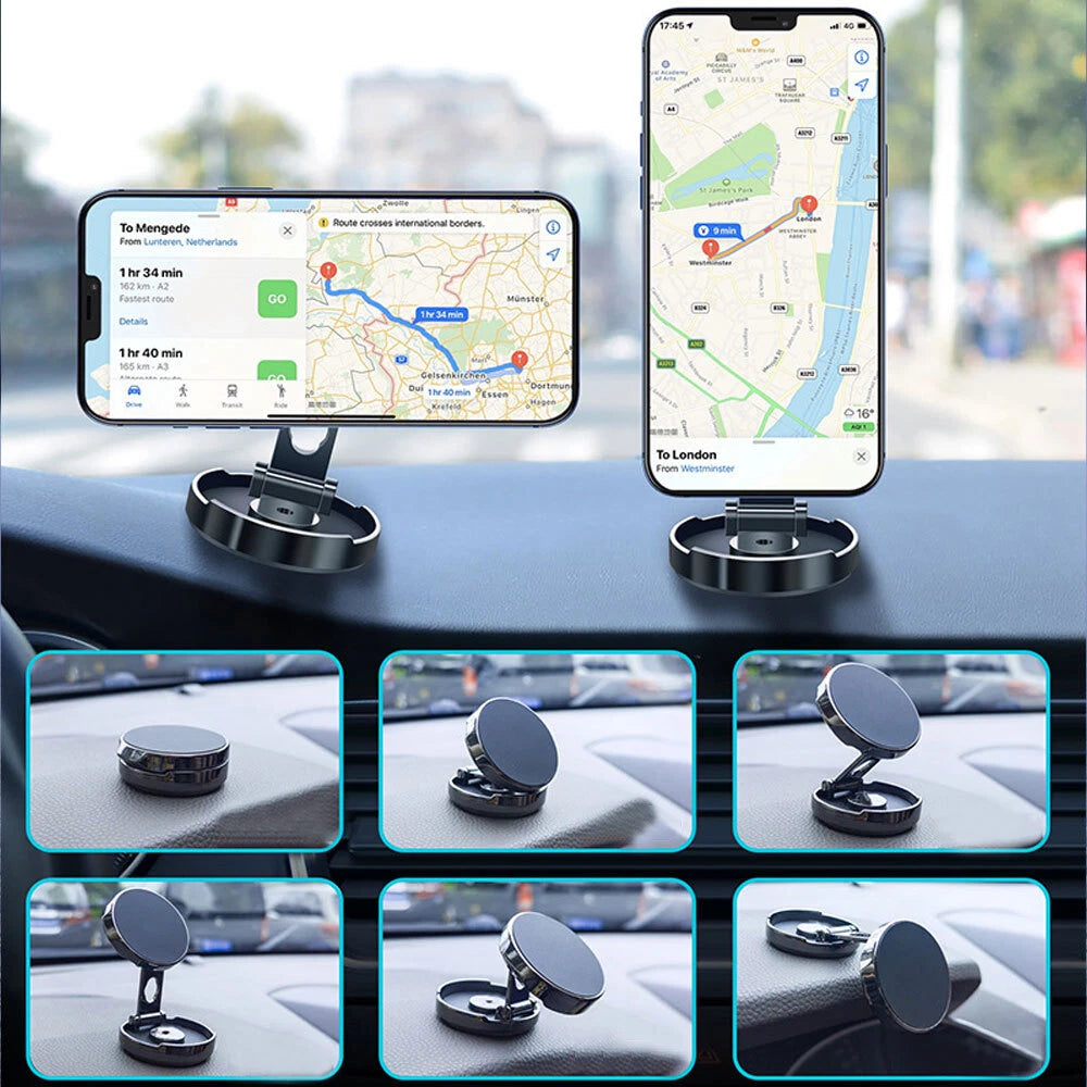 360° Rotating Magnetic Phone Holder Stand Car Dashboard Mount Holder Accessories