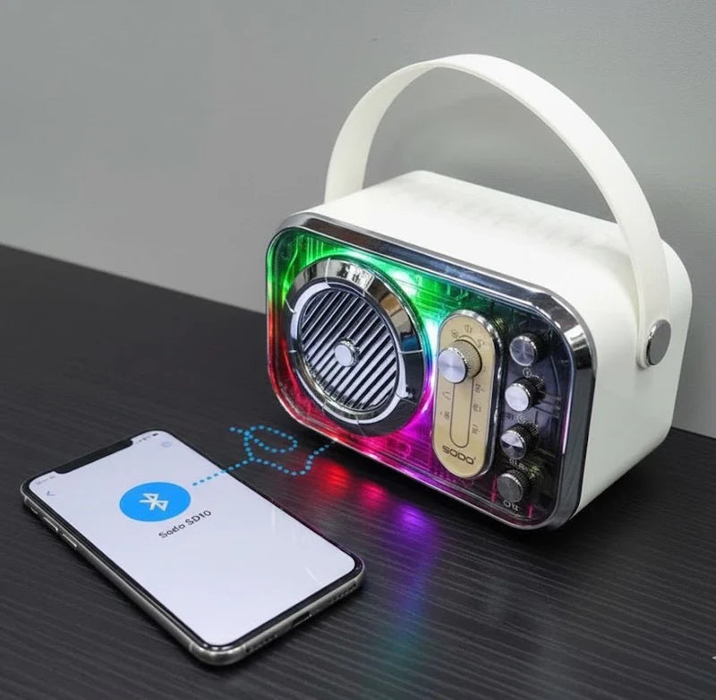 SODO SD10 Wireless Karaoke Speaker Kits Outdoor Portable Home Karaoke Bluetooth Fashion color lights Microphone Sound Syste