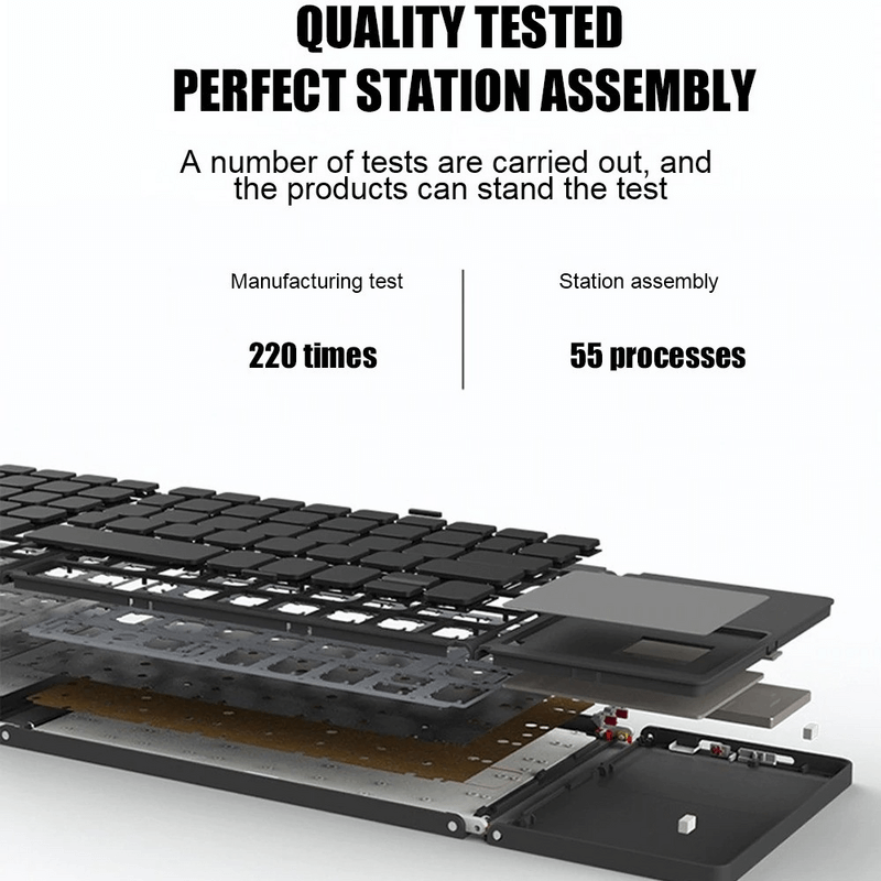 BT 033 Wireless Mini Folding Keyboard Touchpad