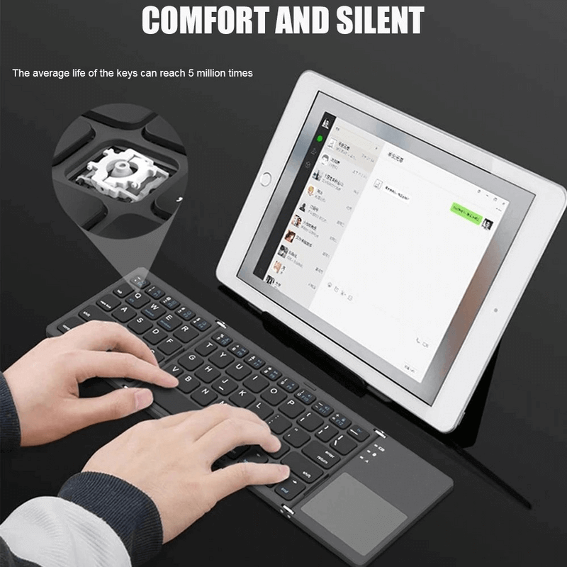 BT 033 Wireless Mini Folding Keyboard Touchpad