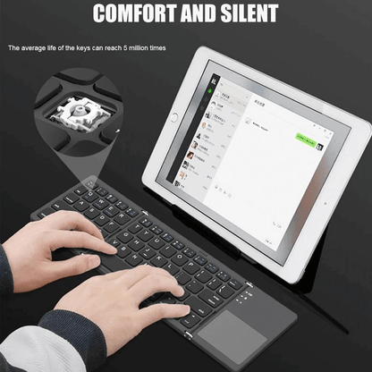 BT 033 Wireless Mini Folding Keyboard Touchpad