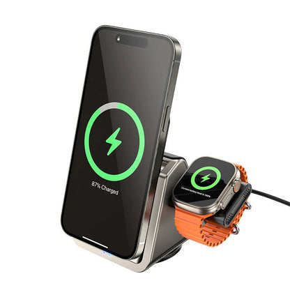 Borofone BQ30 Wide 3-in-1 Magnetic Wireless Fast Charger.