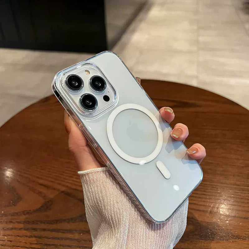 Transparent Clear Case for iPhone Magsafe Supported