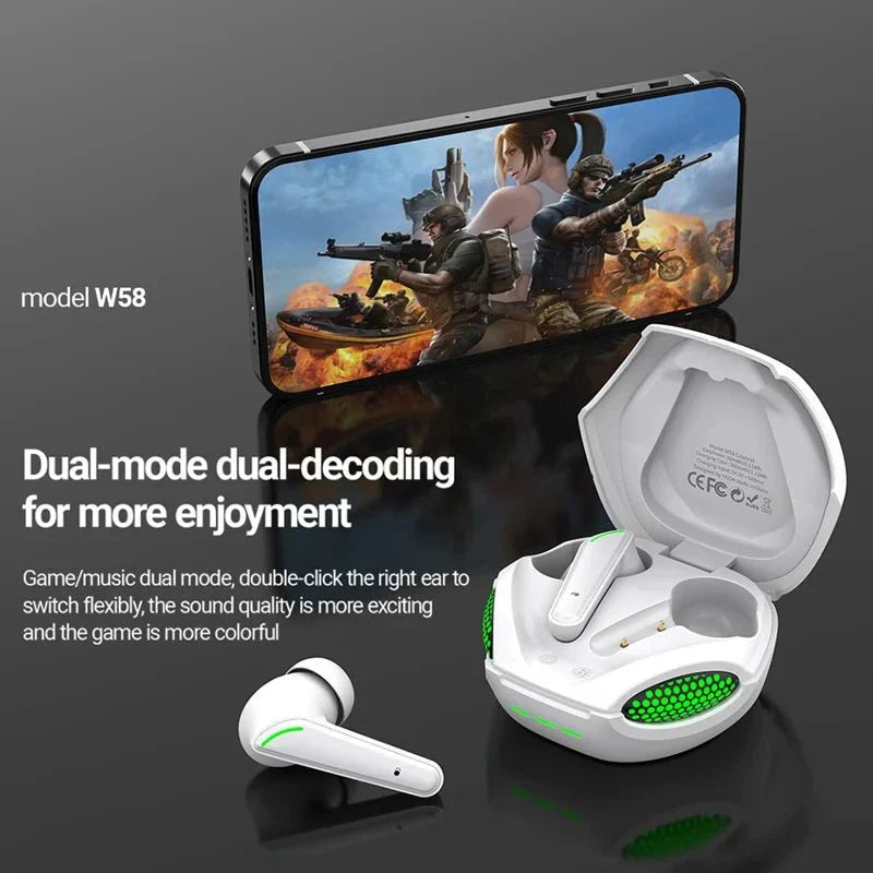 Celebrat W58 True Wireless Stereo (TWS) Gaming Earbuds.